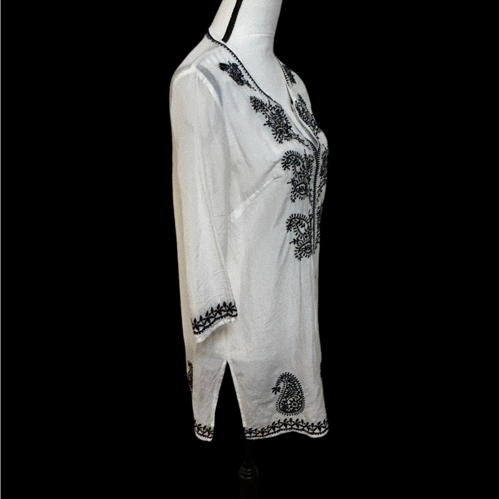 V. Cristina Embroidered Tunic- Med - Picture 6 of 10